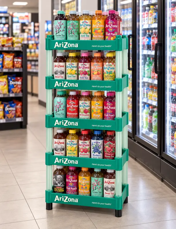Five-Tier Plastic Beverage Flo