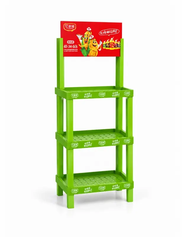 Custom 3-Tier Plastic Floor Di